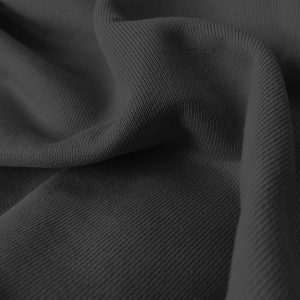 650gsm French Terry Fabric 100% Cotton KF2035 - Black