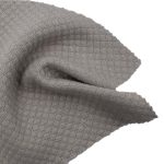 290gsm (10.2 oz) 43% Cotton 55% Polyester 2% Spandex Waffle Jacquard Soft Hand Feel Fabric Sweatshirt Zip Up Hoodie