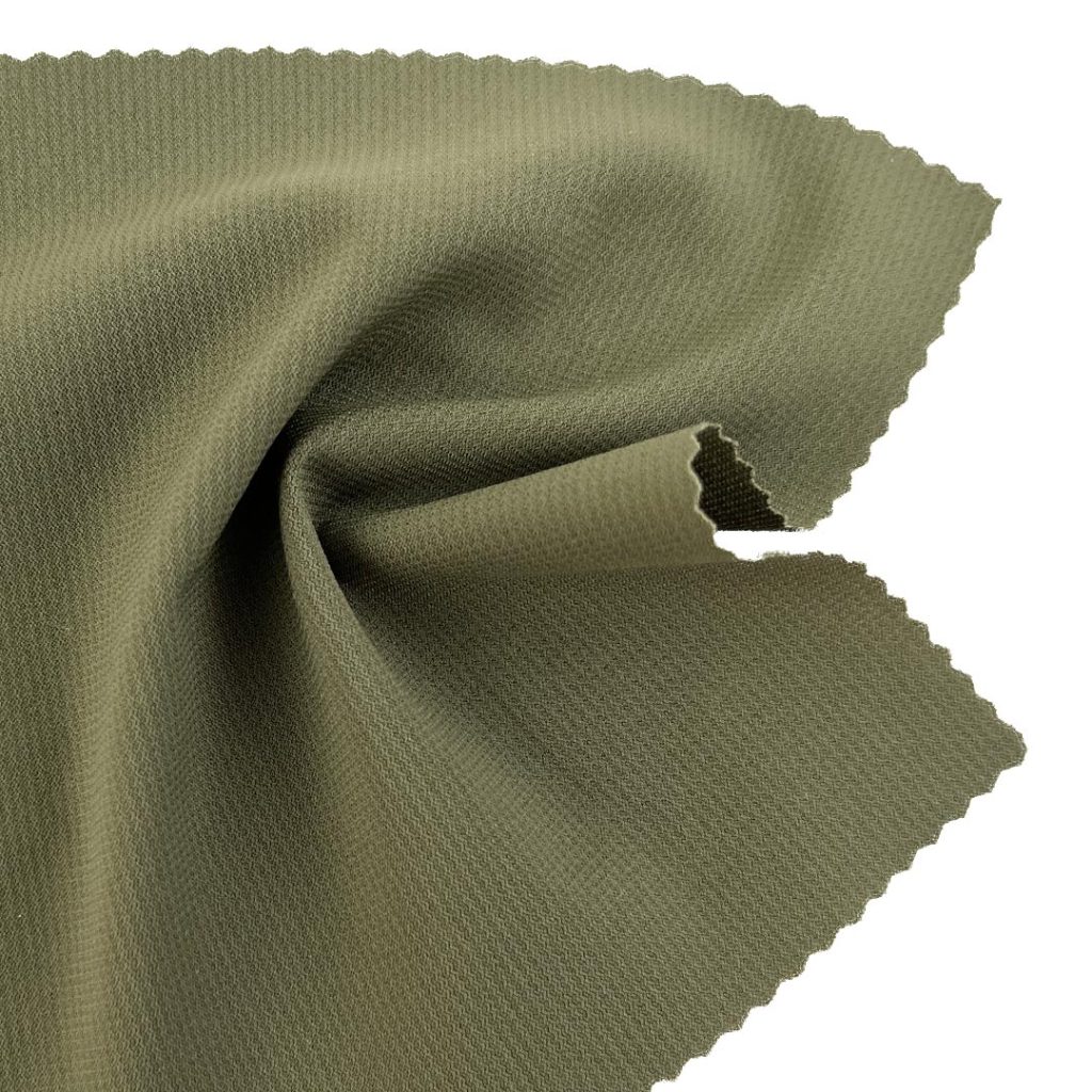 160gsm (4.7 oz) 77% Nylon 23% Spandex Tricot 4 Way Stretch Textured Fabric T-shirt Pants Polo Shorts