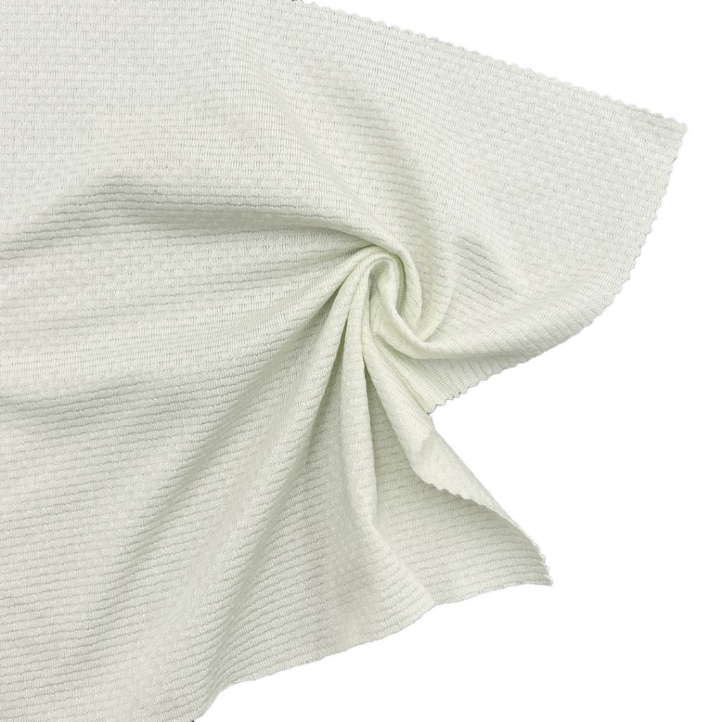 150gsm (4.4 oz) 90% Polyamide/Nylon 10% Spandex Waffle Bird Eye Polyamide/Nylon with Soft Handfeel 4-Way Stretch Fabric for Long Sleeve Shirts