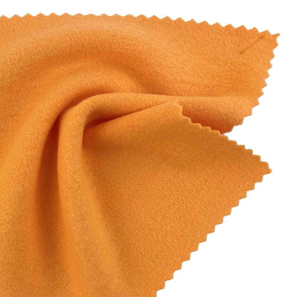290gsm (8.6 oz) 93% Polyester 7% Spandex Brushed Interlock Fuzzy Fabric for Dress Long Sleeve Shirt Tops