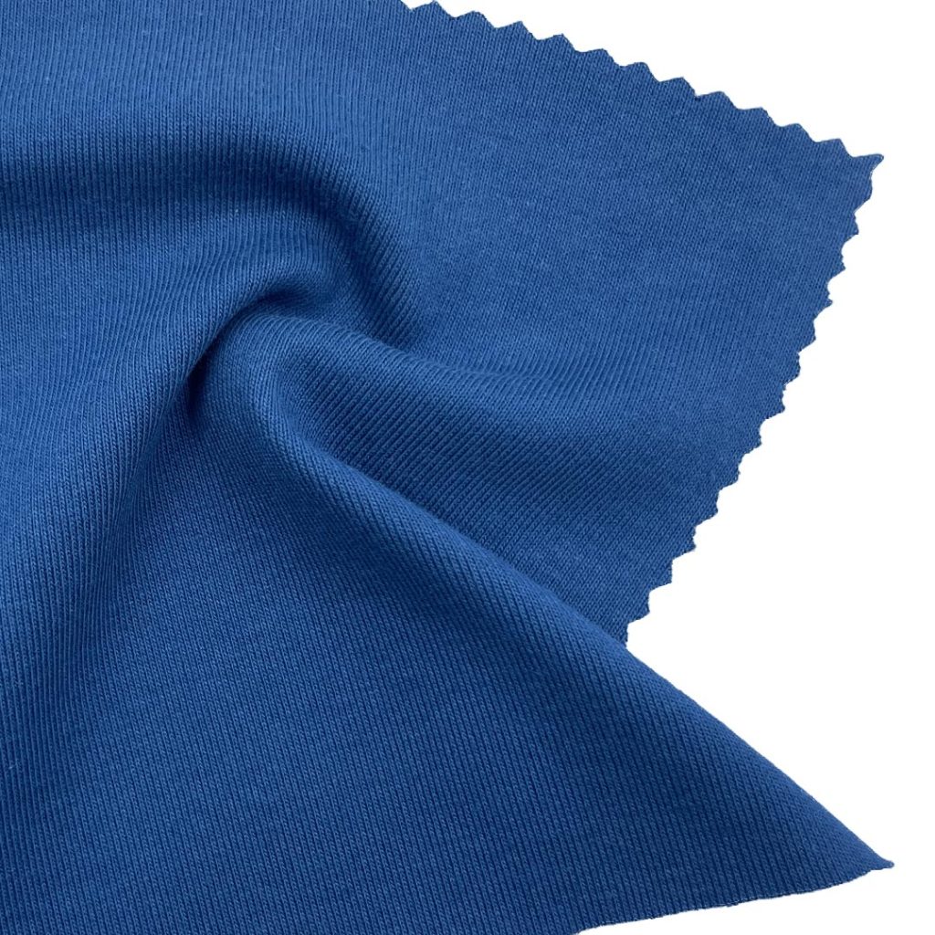 260gsm (9.1 oz) 81% Cotton 14% Polyester 5% Spandex Brushed Rib Soft Hand Feel Fabric for Dress Tops
