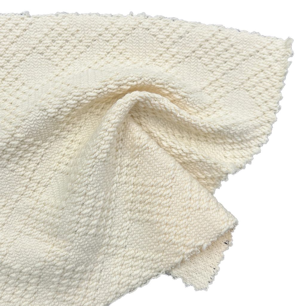 390gsm (13.76 oz) 100% Cotton Jacquard with Textured Surface Smooth and Soft Hand Feel Fabric for Hoodie Dress Pants Sweatshirt Sportswear