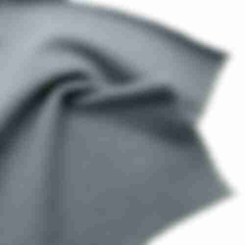 Close-up swatch of soft, grey French Terry fabric, highlighting the fine texture ideal for comfortable sweatshirt shorts.