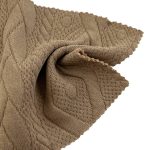 280gsm (9.9 oz) 95% Polyester 5% Spandex Jacquard Textured Fabric Sweatshirt Pants