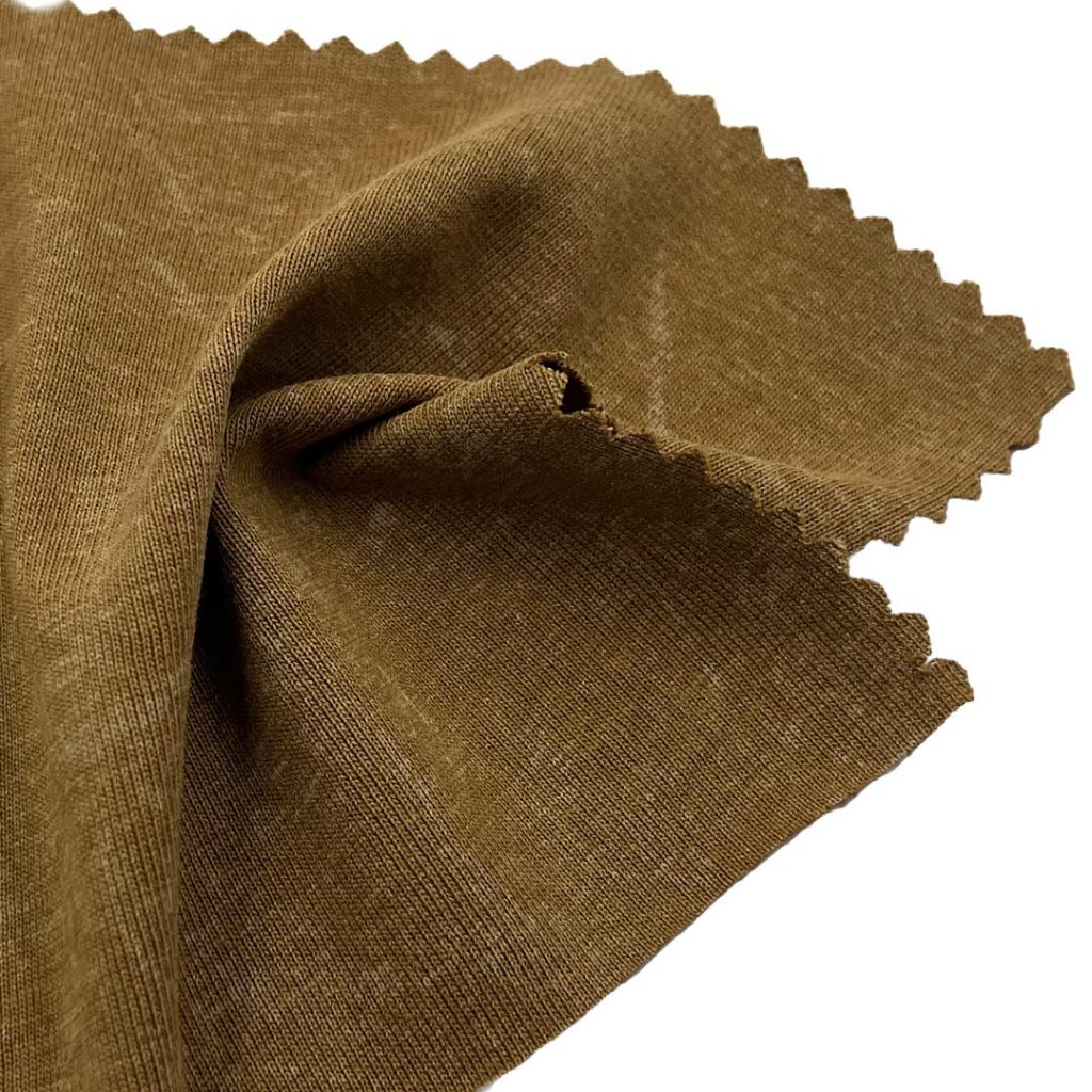 190gsm (6.7 oz) 80% Cotton 20% Polyester Single Jersey Acid Wash Soft Hand Feel Fabric Dress T-shirt Pants