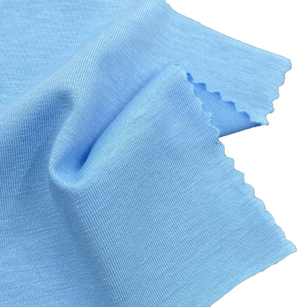 215gsm (7.6 oz) 70% Cotton 30% Polyester Single Jersey Soft Hand Feel Fabric Dress T-shirt Pants