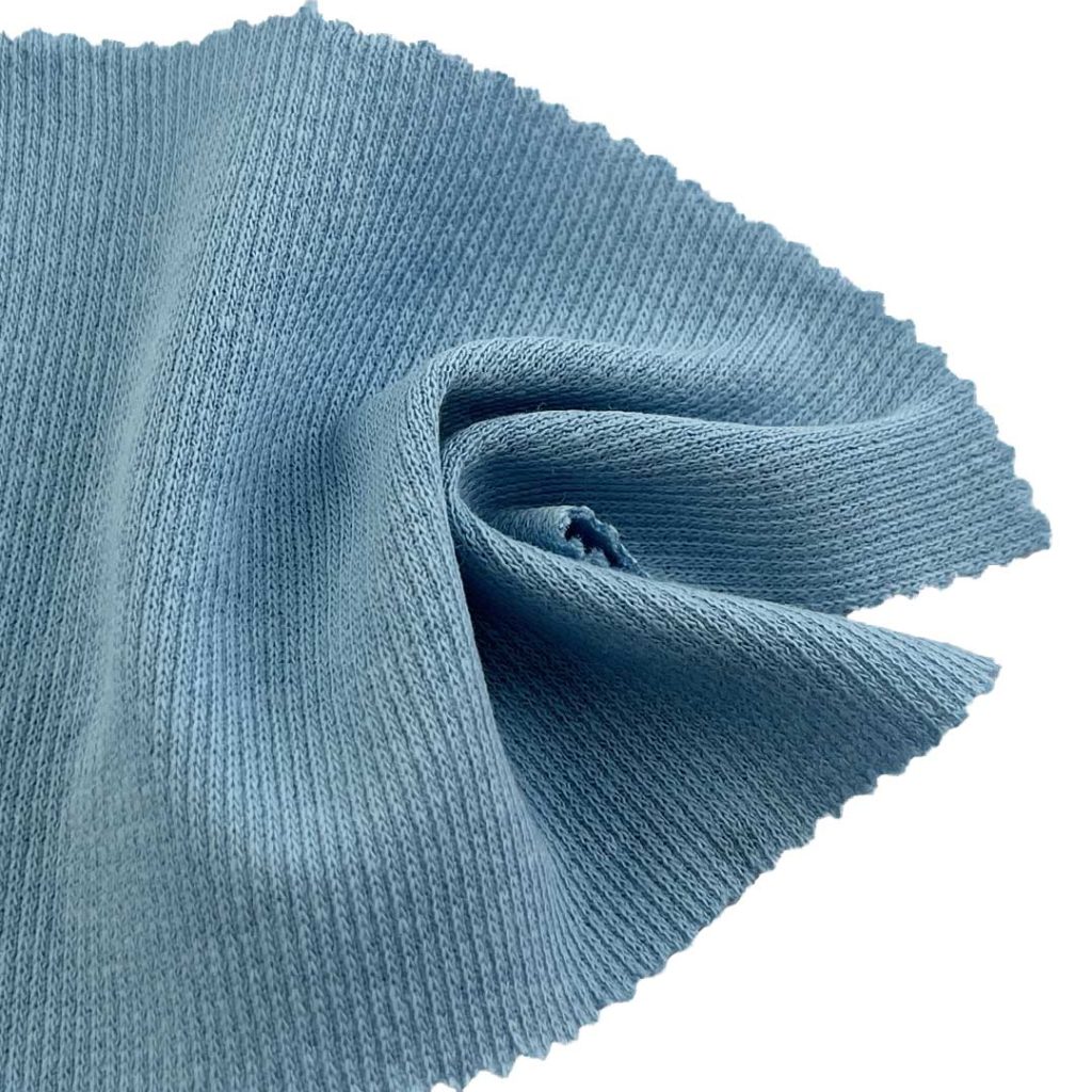 165gsm (5.8 oz) 50% Cotton 50% Polyester Rib Smooth Crisp Hand Feel Fabric Dress T-shirt Pants