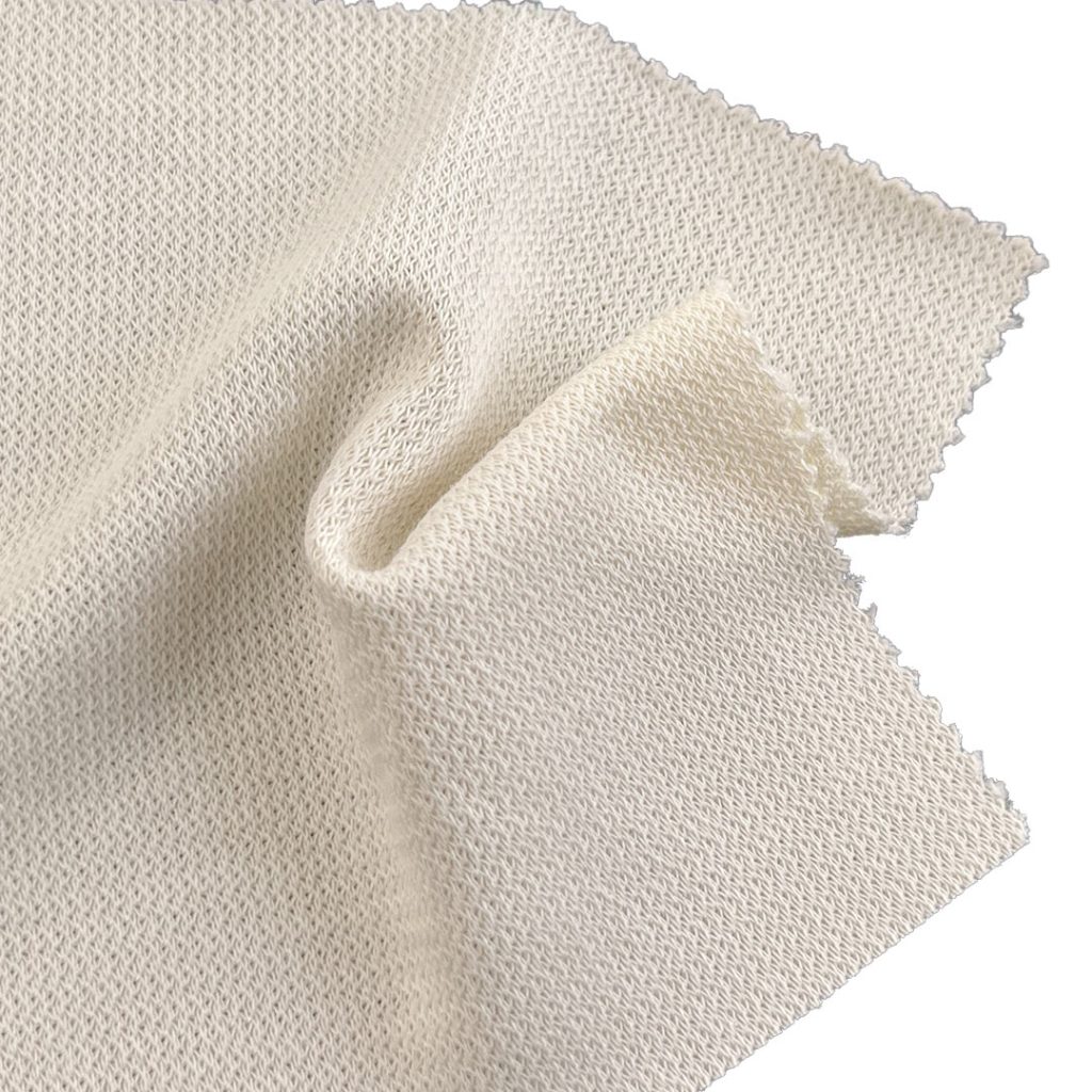 230gsm (8.1 oz) 45% Cotton 55% Polyester Jacquard Crisp Textured Hand Feel Fabric Jacket Sweatshirt Pants