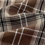 125gsm (4.4 oz) 100% Cotton Plaid Moisture Wicking Soft Hand Feel Fabric Dress Pants