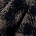 450gsm (15.9 oz) 20% Wool 80% Polyester Tweed Plaid Fuzzy Hand Feel Fabric Blanket Coat