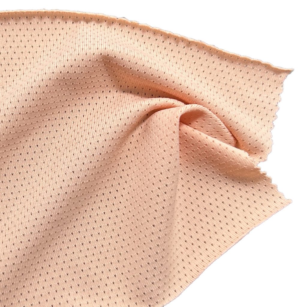 160gsm (5.6 oz) 91% Nylon 9% Spandex Bird Eye 4 Way Stretch Breathable Fabric T-shirt Swimsuit