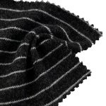 130gsm (4.6 oz) 6% Wool 12% Acrylic 12% Polyamide 68% Polyester 3% Spandex Stripe Fuzzy Soft Hand Feel Fabric Dress Skirt