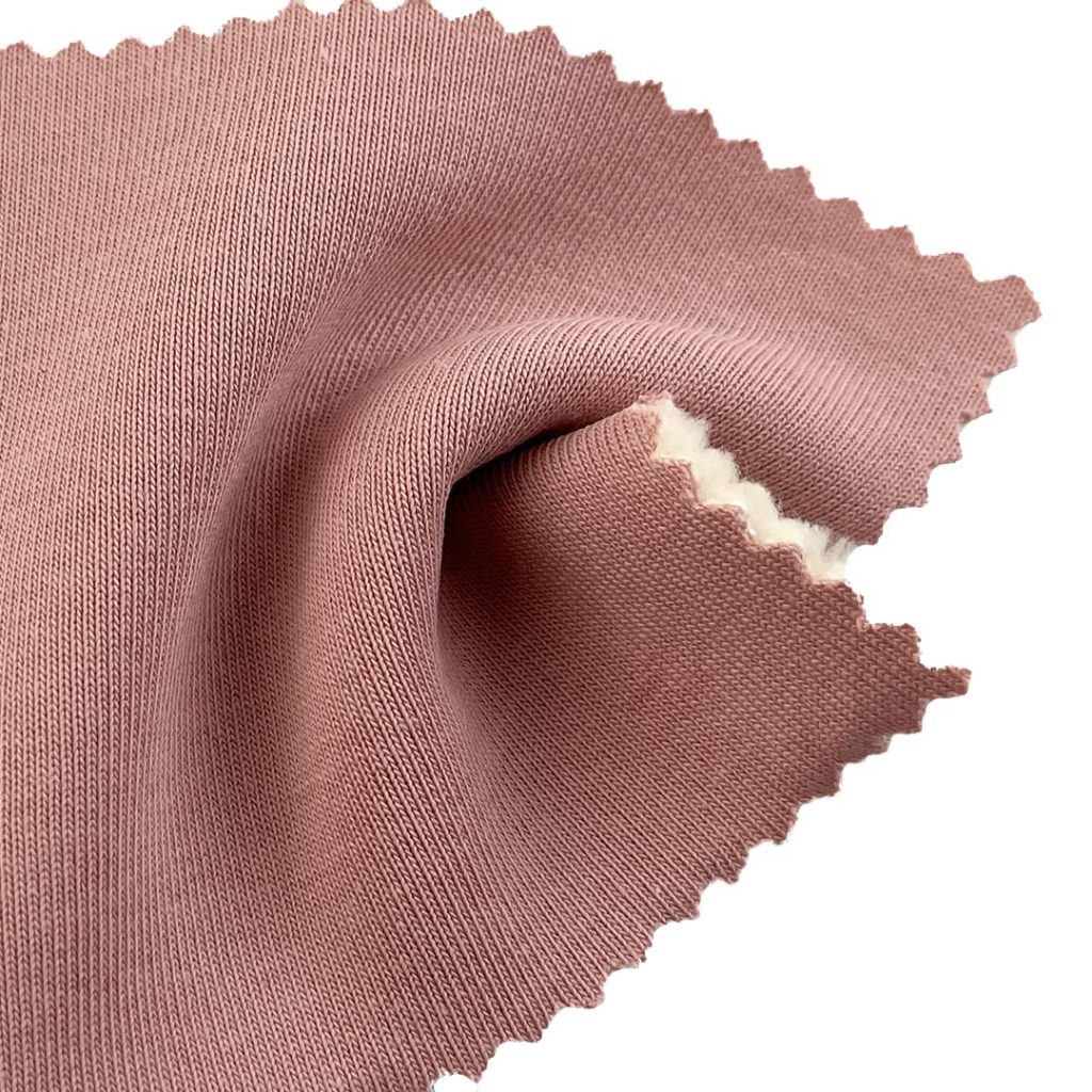 510gsm (18.0 oz) 94.5% Polyester 5% Spandex Laminated Fuzzy Soft Hand Feel Fabric Hoodie Sweatshirt Jacket