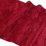 280gsm (9.9 oz) 45% Cotton 50% Polyester 5% Spandex Velvet Embossed Fuzzy Soft Hand Feel Fabric Evening Dress Cardigan