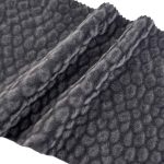 250gsm (8.8 oz) 70% Polyamide 30% Viscose Velvet Embossed Fuzzy Soft Hand Feel Fabric Skirt Cardigan