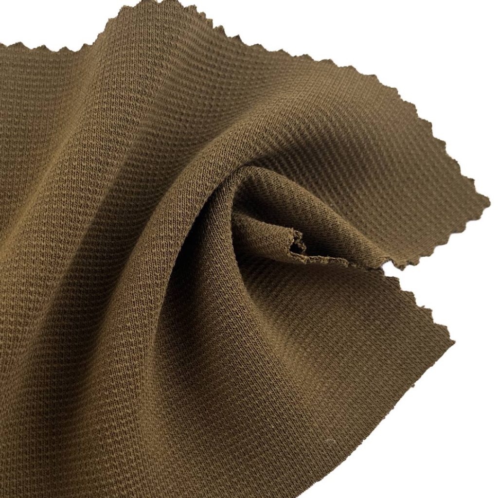 360gsm (12.7 oz) 42% Cotton 50.7% Polyester 7.3% Spandex Jacquard Scuba Crisp Textured Hand Feel Fabric Hoodie Sweatshirt Jacket