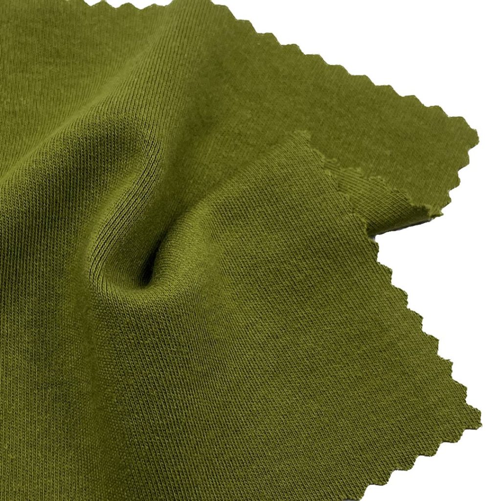 240gsm (8.5 oz) 95% Cotton 5% Spandex Double Knit Stretchy Soft Hand Feel Fabric T-shirt Pants