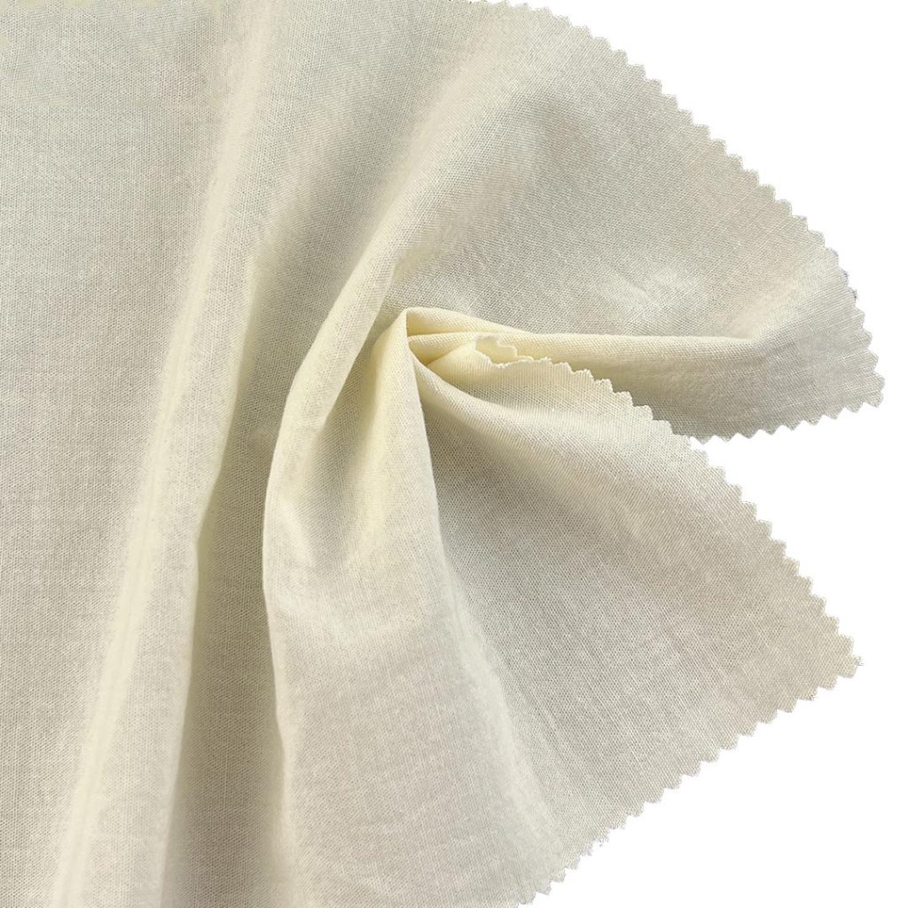 100gsm (3.5 oz) 100% Cotton Cambric Crisp Hand Feel Fabric Dress Shirt Blouse
