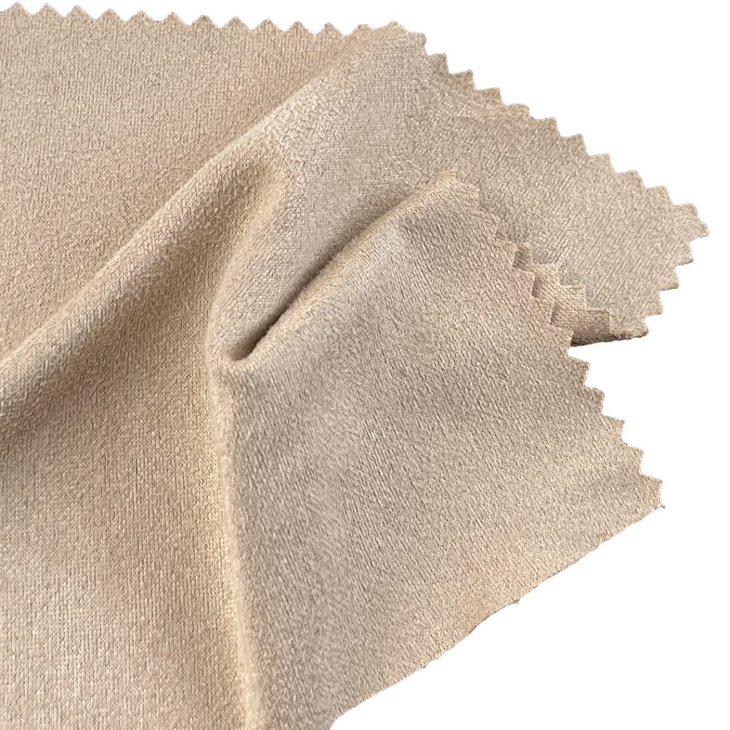 165gsm (5.8 oz) 100% Polyester Chamois/Faux Suede Crisp Hand Feel Fabric Jacket Coat Skirt