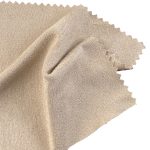 165gsm (5.8 oz) 100% Polyester Chamois/Faux Suede Crisp Hand Feel Fabric Jacket Coat Skirt
