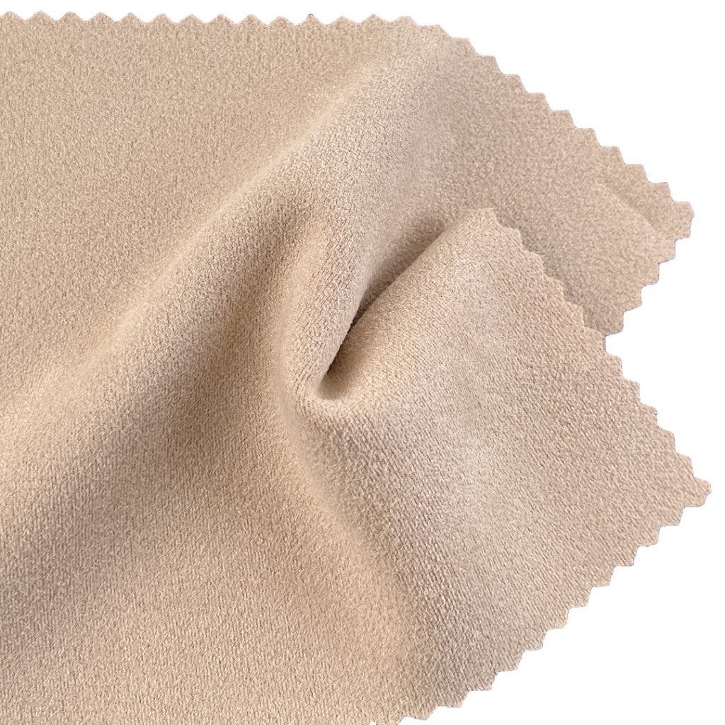 400gsm (14.1 oz) 90% Polyester 10% Spandex Chamois Crisp Hand Feel Fabric Coat Jacket
