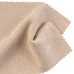 400gsm (14.1 oz) 90% Polyester 10% Spandex Chamois Crisp Hand Feel Fabric Coat Jacket
