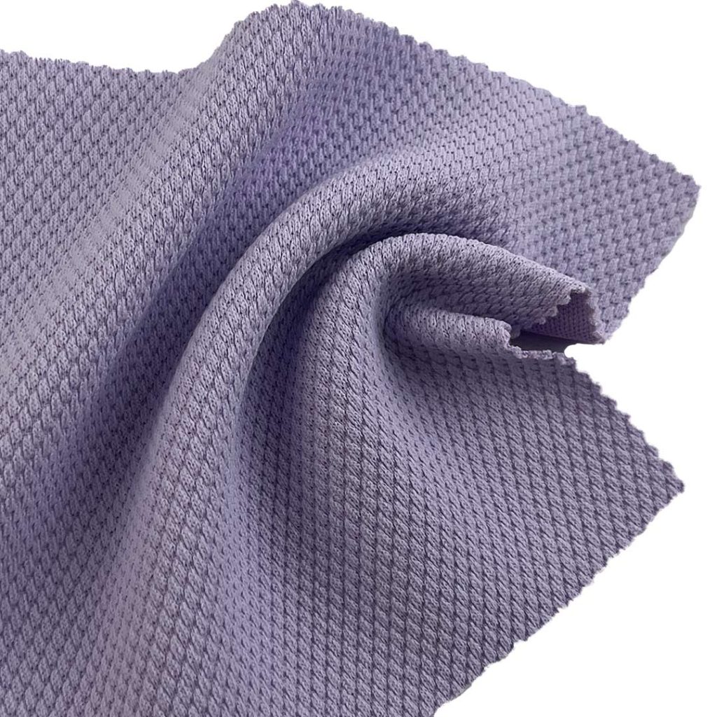 300gsm (10.6 oz) 100% Polyester Jacquard Textured Hand Feel Fabric Sweatshirt Pants Jacket