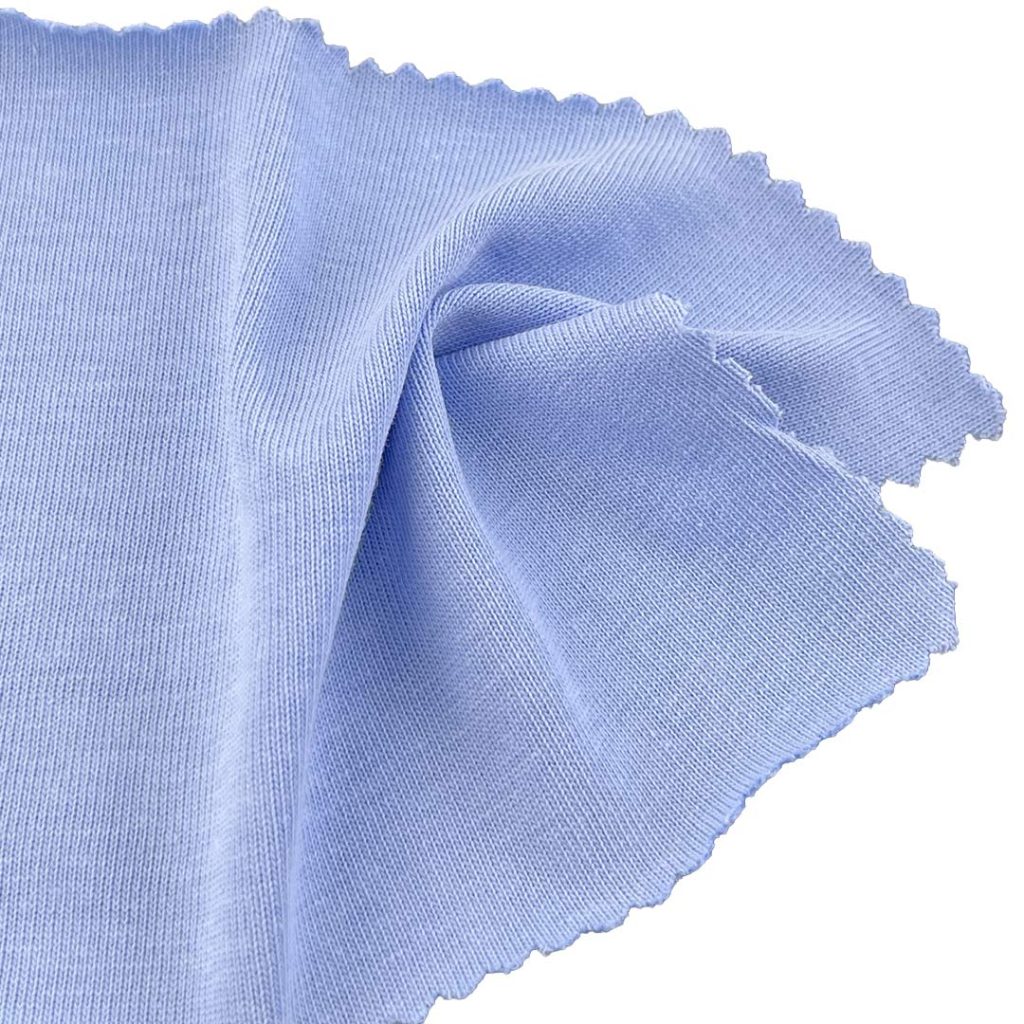 280gsm (9.9 oz) 100% Cotton Single Jersey Plated Soft Hand Feel Fabric Dress Long Sleeve Shirt T-shirt