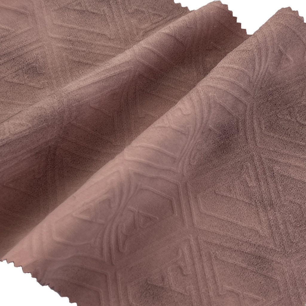 105gsm (3.7 oz) 100% Polyester Embossed Smooth Textured Hand Feel Fabric Jacket Skirt Coat