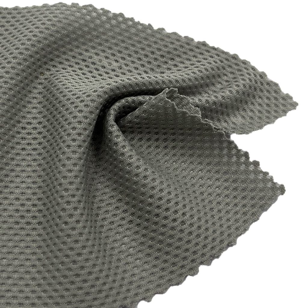 150gsm (5.3 oz) 89% Polyester 11% Spandex Jacquard Textured Hand Feel Fabric Dress T-shirt