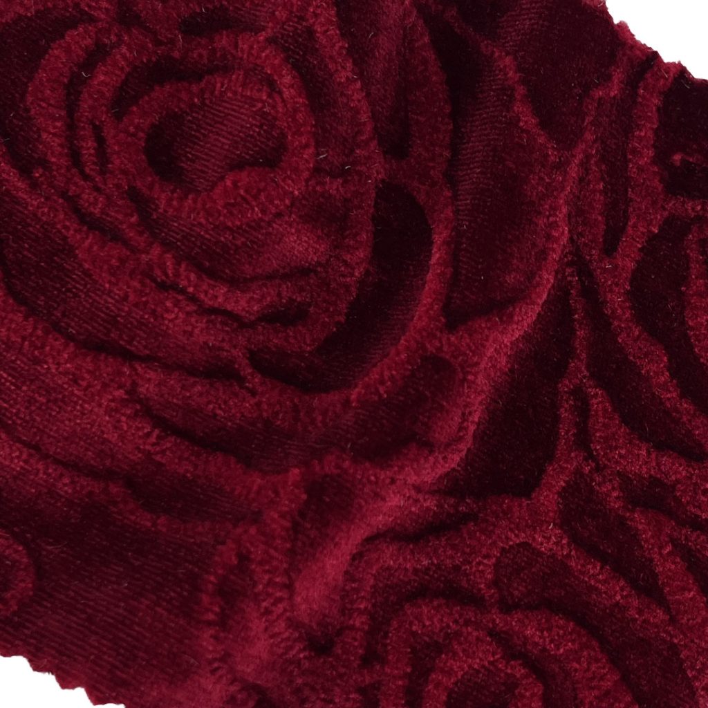 200gsm (7.1 oz) 94% Polyester 6% Spandex Velvet Embossed Fuzzy Soft Hand Feel Fabric Jacket Skirt Evening