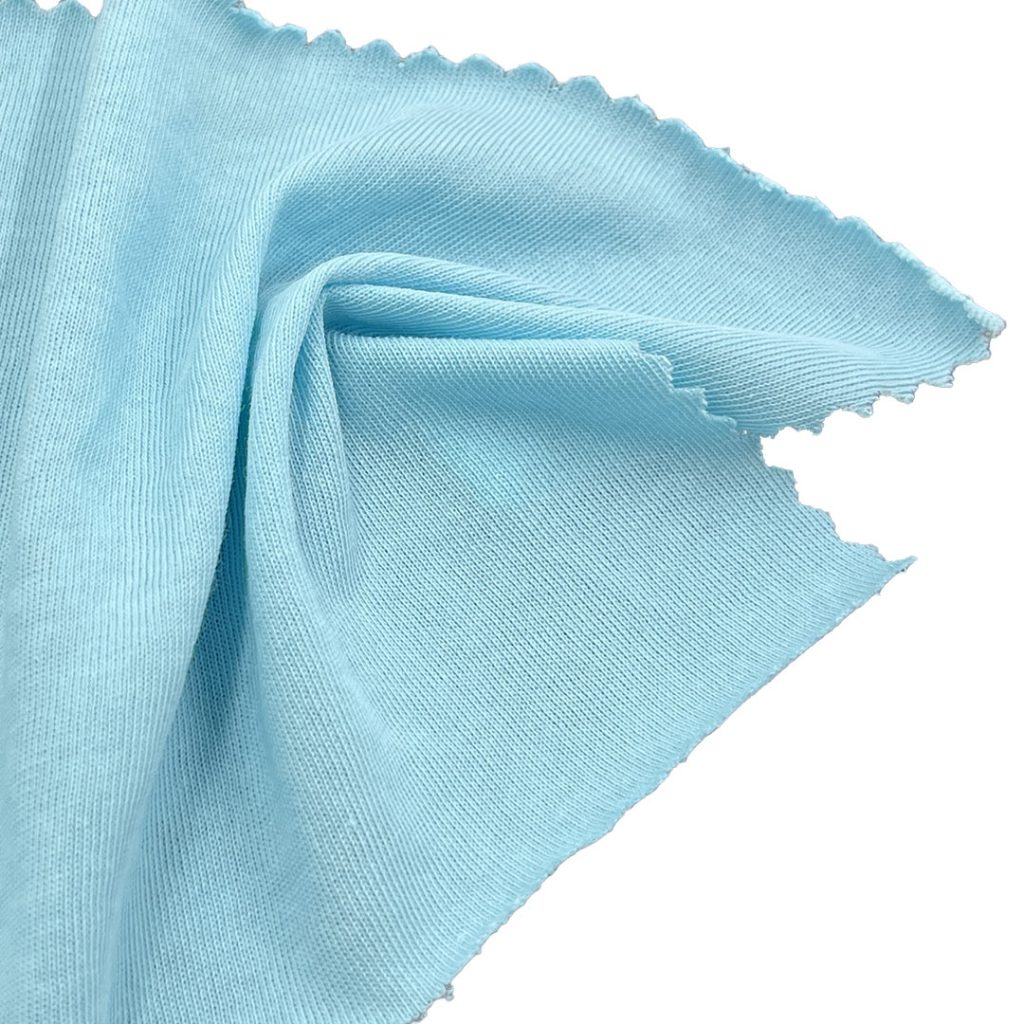 130gsm (4.6 oz) 95% Cotton 5% Spandex Single Jersey Soft Hand Feel Fabric Dress Long Sleeve Shirt T-shirt