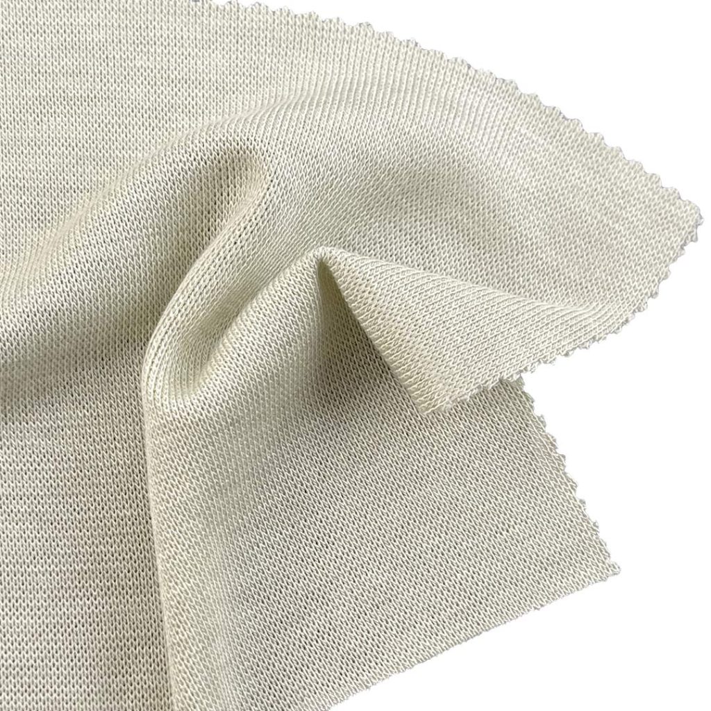 180gsm (6.3 oz) 37% Acrylic 53% Modal 8% Wool 2% Spandex Rib 4 Way Stretch Soft Hand Feel Fabric T-shirt Dress