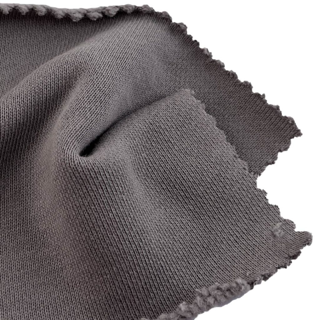 400gsm (14.1 oz) 65% Cotton 35% Polyester Fleece Fuzzy Soft Hand Feel Fabric Jacket Sweatshirt