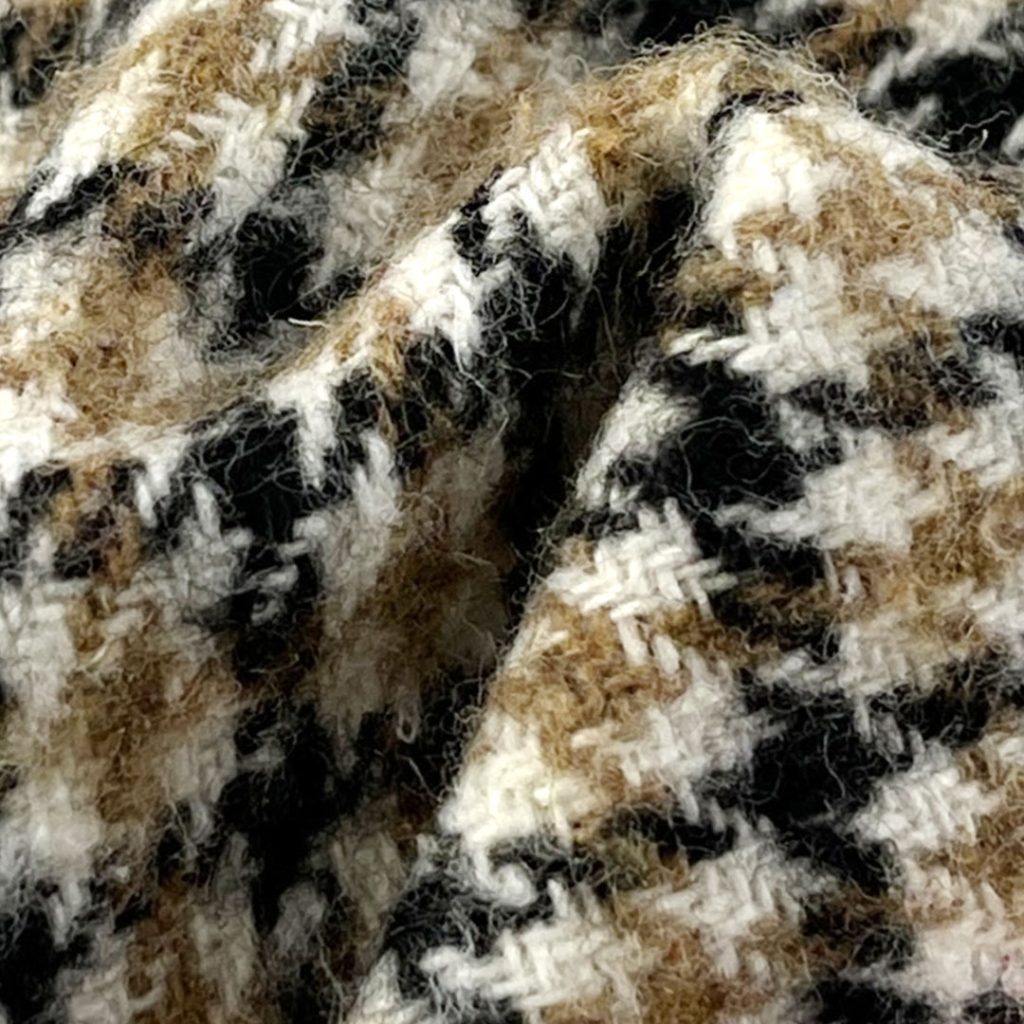 360gsm (12.7 oz) 100% Polyester Houndstooth Textured Shape Retention Fabric Blazer Cushion 02-13-17