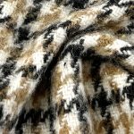 360gsm (12.7 oz) 100% Polyester Houndstooth Textured Shape Retention Fabric Blazer Cushion 02-13-17