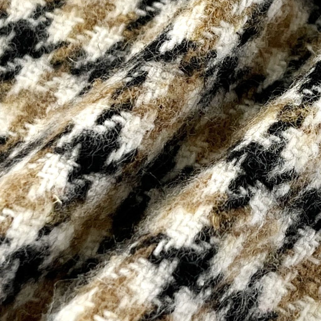 360gsm (12.7 oz) 100% Polyester Houndstooth Textured Shape Retention Fabric Blazer Cushion 02-13-17