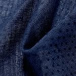150gsm (5.3 oz) 100% Cotton Dobby Dotted Swiss Textured Fabric Cardigan Tops 07240
