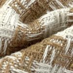 260gsm (9.2 oz) 15% Wool 85% Polyester Houndstooth Textured Shape Retention Fabric Blazer Coat 12413