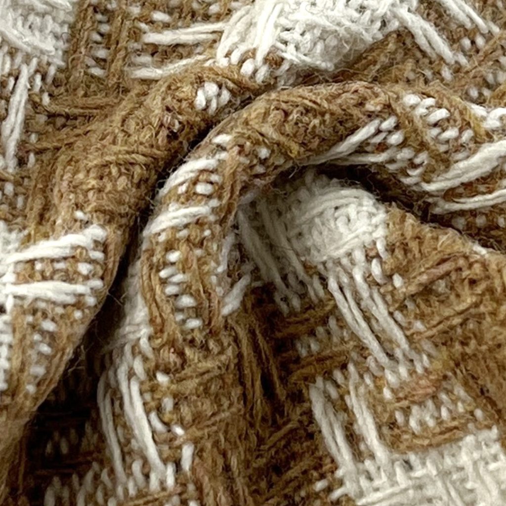 260gsm (9.2 oz) 15% Wool 85% Polyester Houndstooth Textured Shape Retention Fabric Blazer Coat 12413