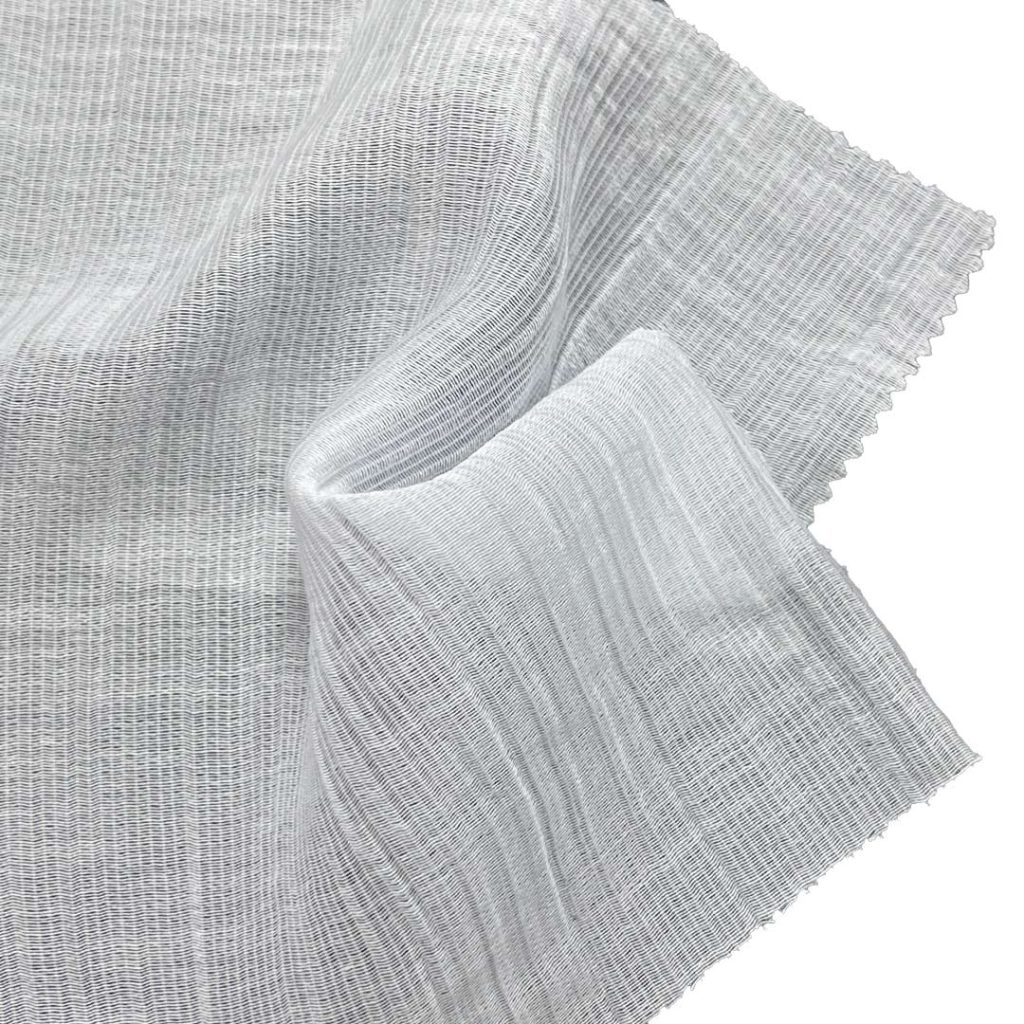 75gsm (2.6 oz) 83% Tencel 17% Polyamide Crepe Textured Translucent Fabric Dress Skirt 1251#