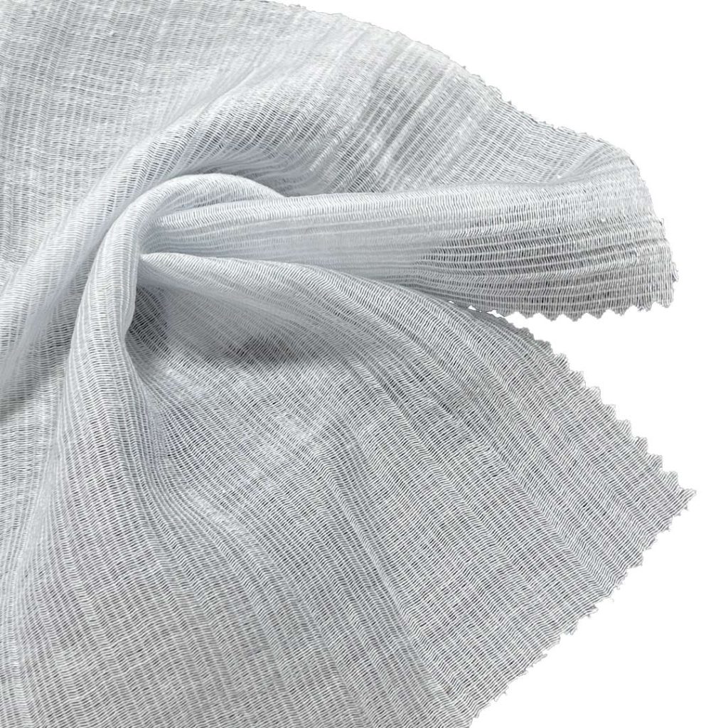 75gsm (2.6 oz) 83% Tencel 17% Polyamide Crepe Textured Translucent Fabric Dress Skirt 1251#