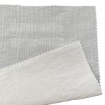 90gsm (3.2 oz) 17% Polyamide 28% Polyester 25% Viscose Crepe Textured Translucent Fabric Dress Skirt 1288#