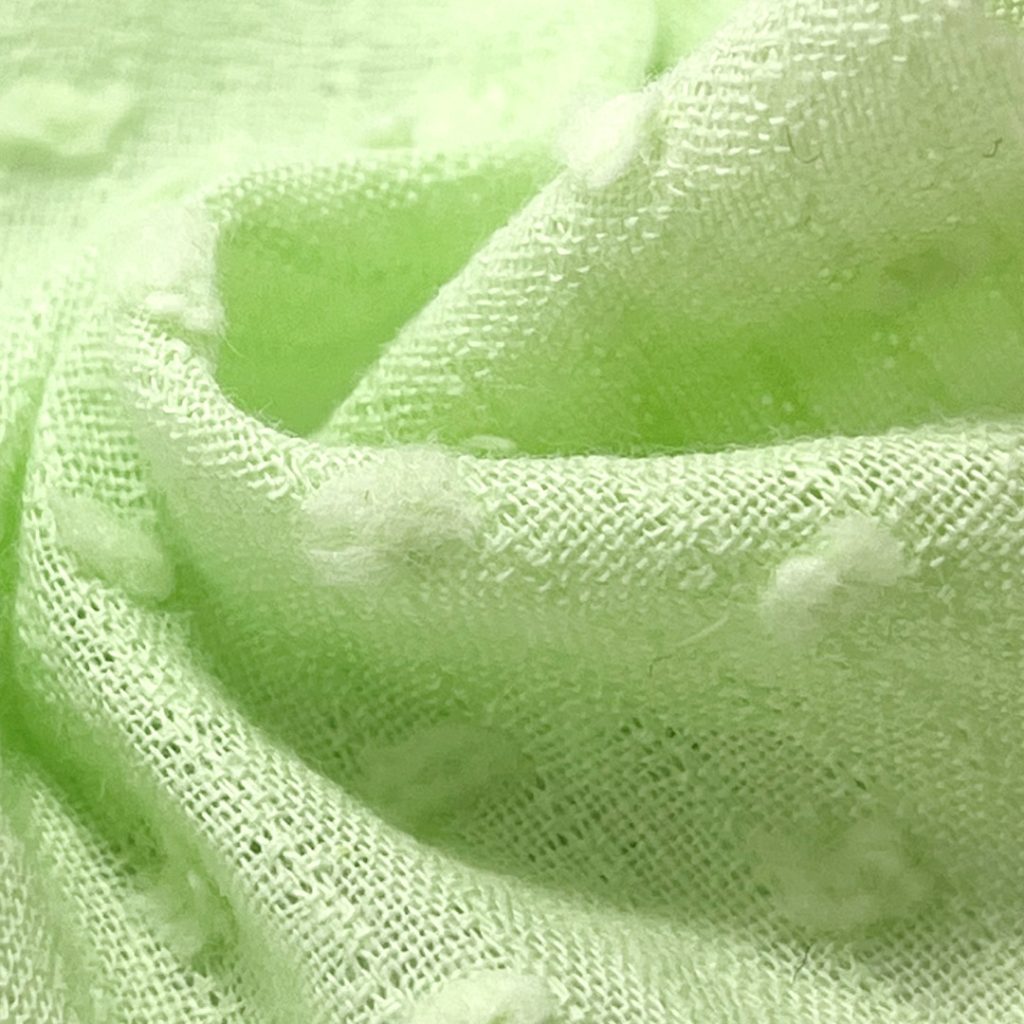 160gsm (5.6 oz) 100% Cotton Dobby Dotted Swiss Textured Fabric Skirt Dress 1528