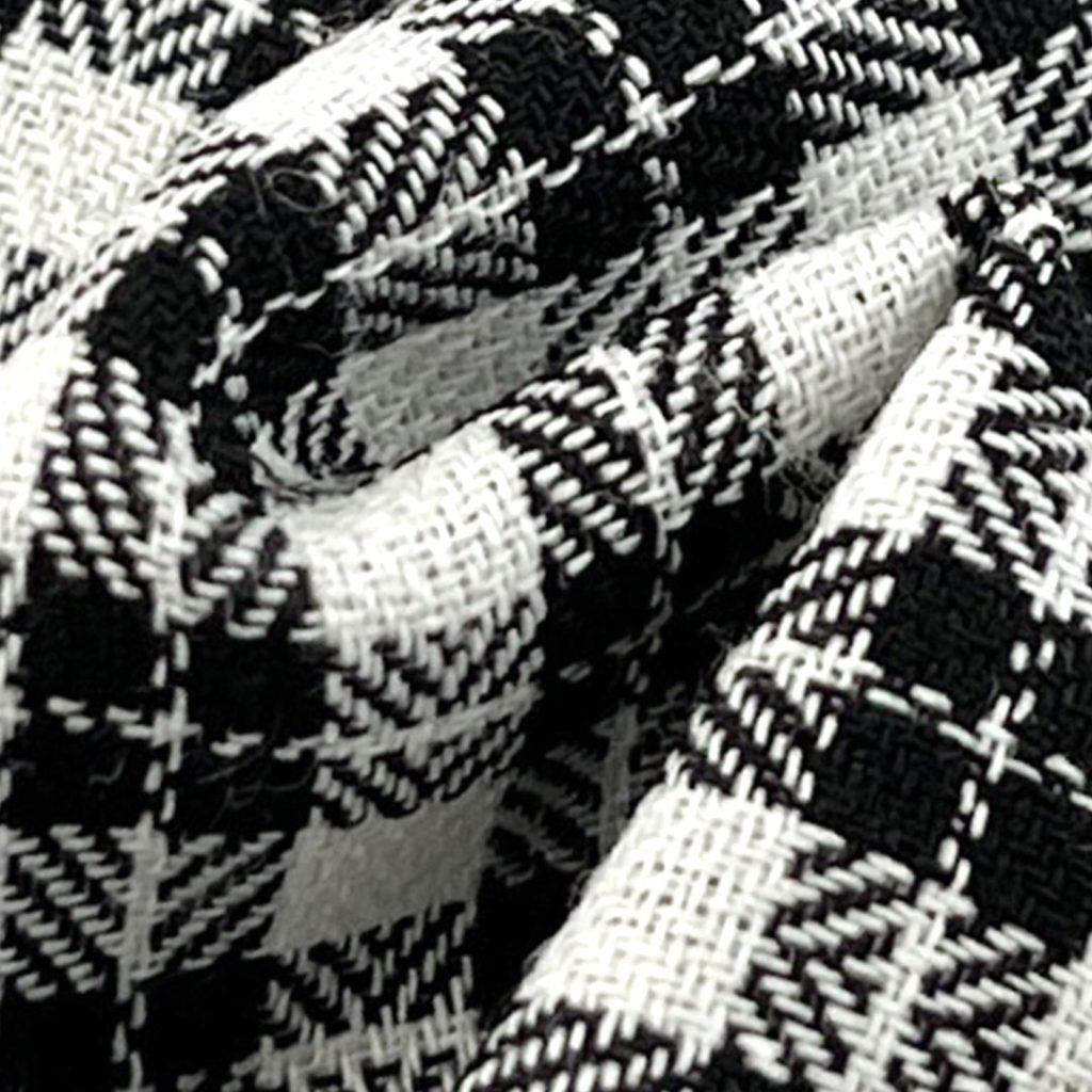 160gsm (5.6 oz) 100% Polyester Houndstooth Textured Shape Retention Fabric Coat Blazer 156-2