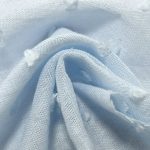 120gsm (4.2 oz) 100% Cotton Dobby Dotted Swiss Textured Fabric Cardigan Skirt Tops