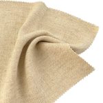 180gsm (6.3 oz) 55% Linen 21% Cotton 24% Polyester Hessian Textured Fabric Vest Bag Apron