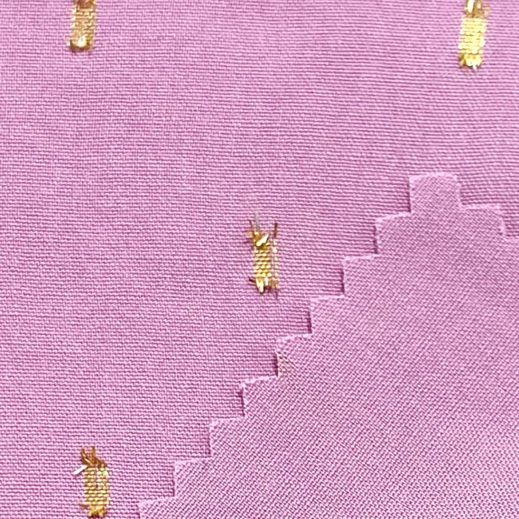 115gsm (4.1 oz) 95% Viscose 5% Polyester Dobby Dotted Swiss Textured Fabric Skirt Cardigan 201