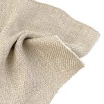 270gsm (9.5 oz) 100% Linen Hessian Textured Fabric Vest Bag Table Runner